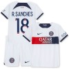 Original Trikotsatz Paris Saint-Germain R.Sanches 18 Auswärtstrikot 2023-24 Für Kinder